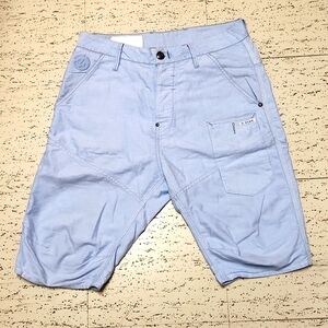 G-Star Raw Organic Baby Blue Multi Pocket Cargo Shorts
